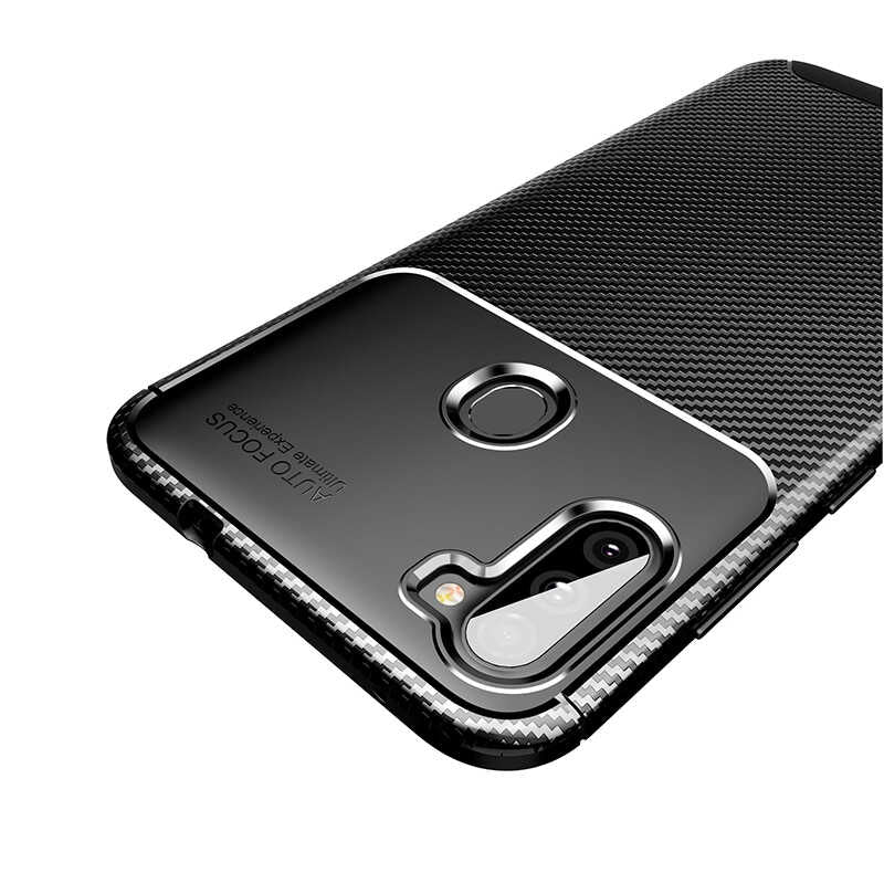 Galaxy M11 Kılıf Zore Negro Silikon Kapak Kahverengi