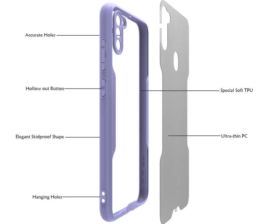 Galaxy M11 Kılıf Zore Parfe Kapak Mavi