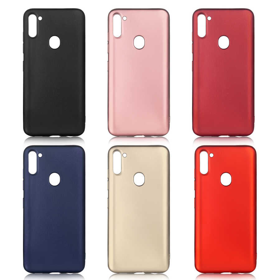 Galaxy M11 Kılıf Zore Premier Silikon Kapak Lacivert