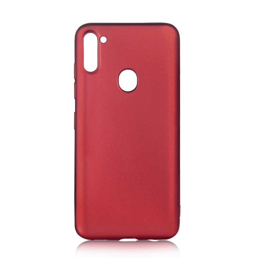Galaxy M11 Kılıf Zore Premier Silikon Kapak Mürdüm