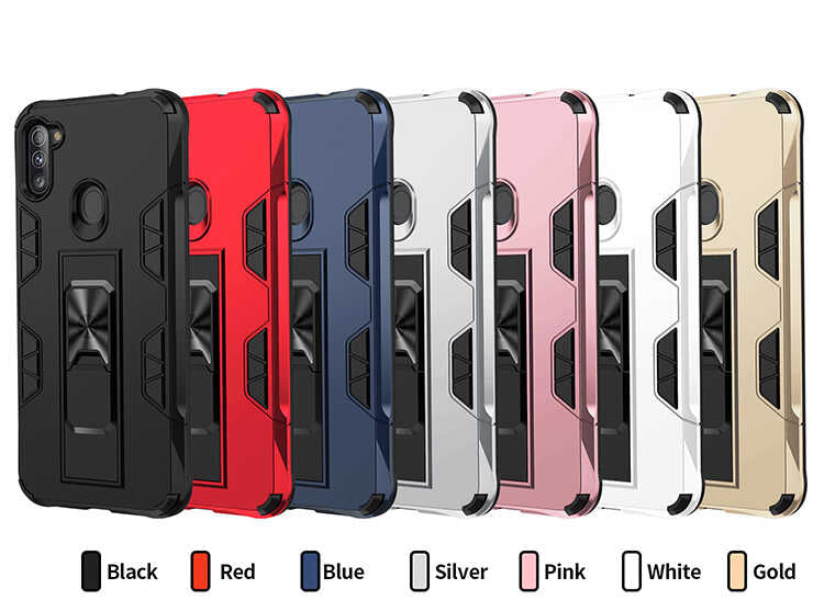 Galaxy M11 Kılıf Zore Volve Kapak Rose Gold