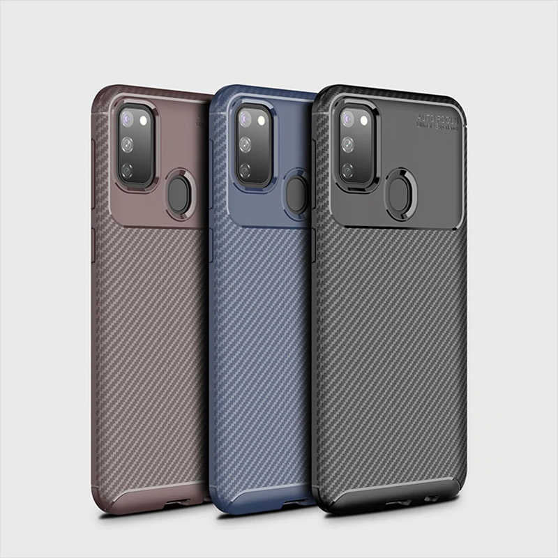 Galaxy M21 Kılıf Zore Negro Silikon Kapak Lacivert