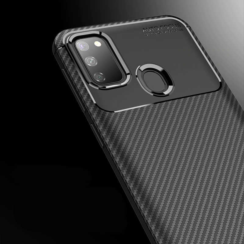 Galaxy M21 Kılıf Zore Negro Silikon Kapak Lacivert
