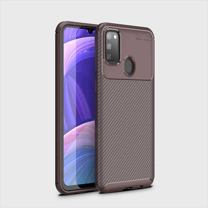 Galaxy M21 Kılıf Zore Negro Silikon Kapak Lacivert