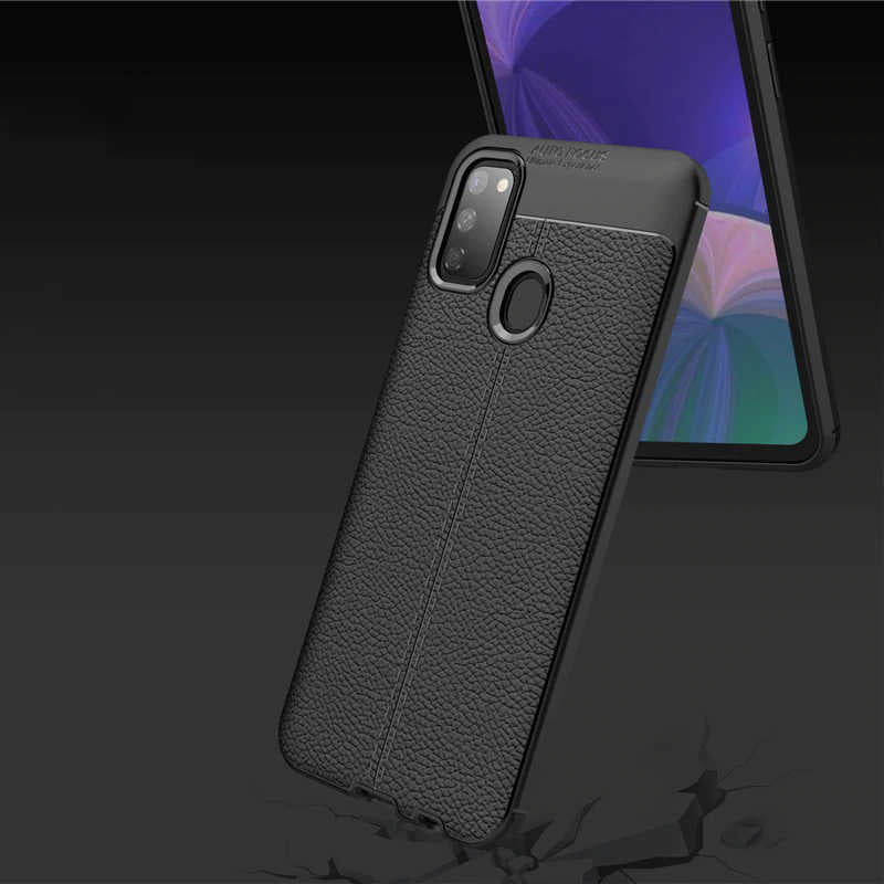 Galaxy M21 Kılıf Zore Niss Silikon Kapak Siyah
