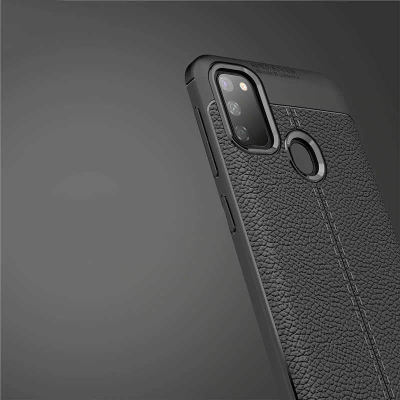 Galaxy M21 Kılıf Zore Niss Silikon Kapak Lacivert