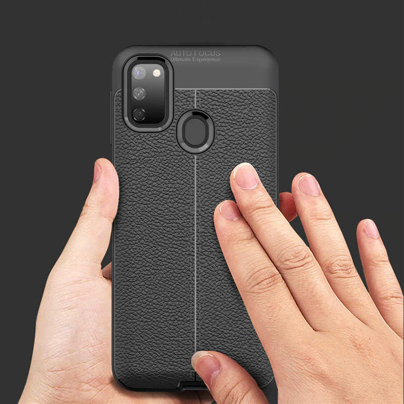 Galaxy M21 Kılıf Zore Niss Silikon Kapak Lacivert