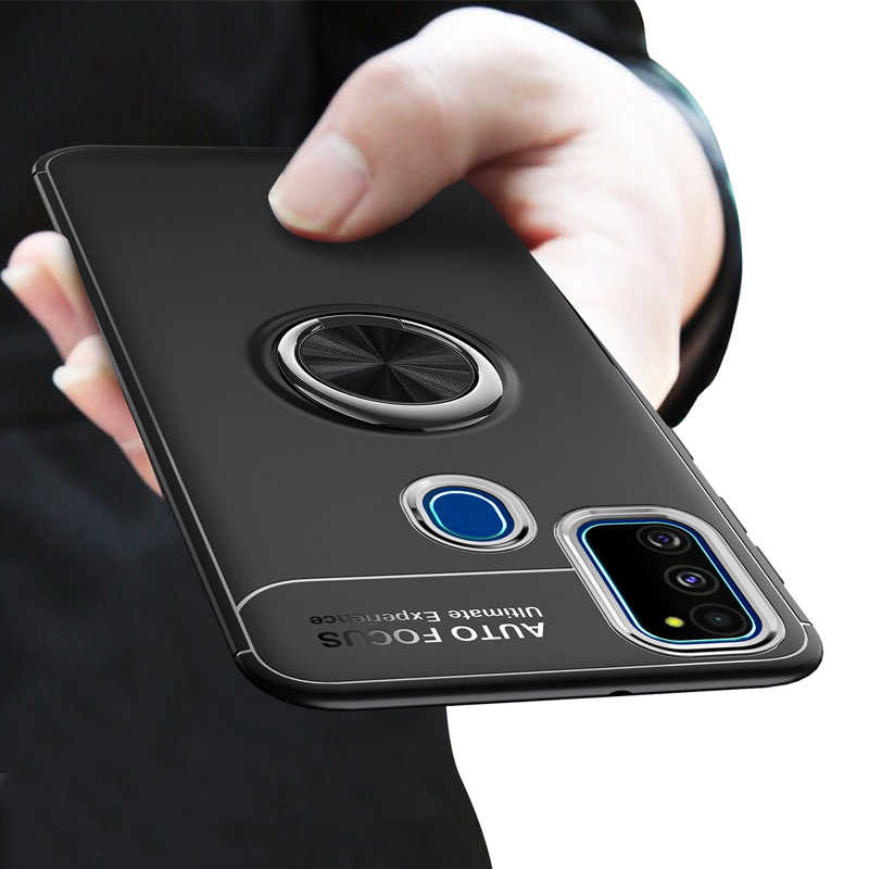 Galaxy M21 Kılıf Zore Ravel Silikon Kapak Mavi