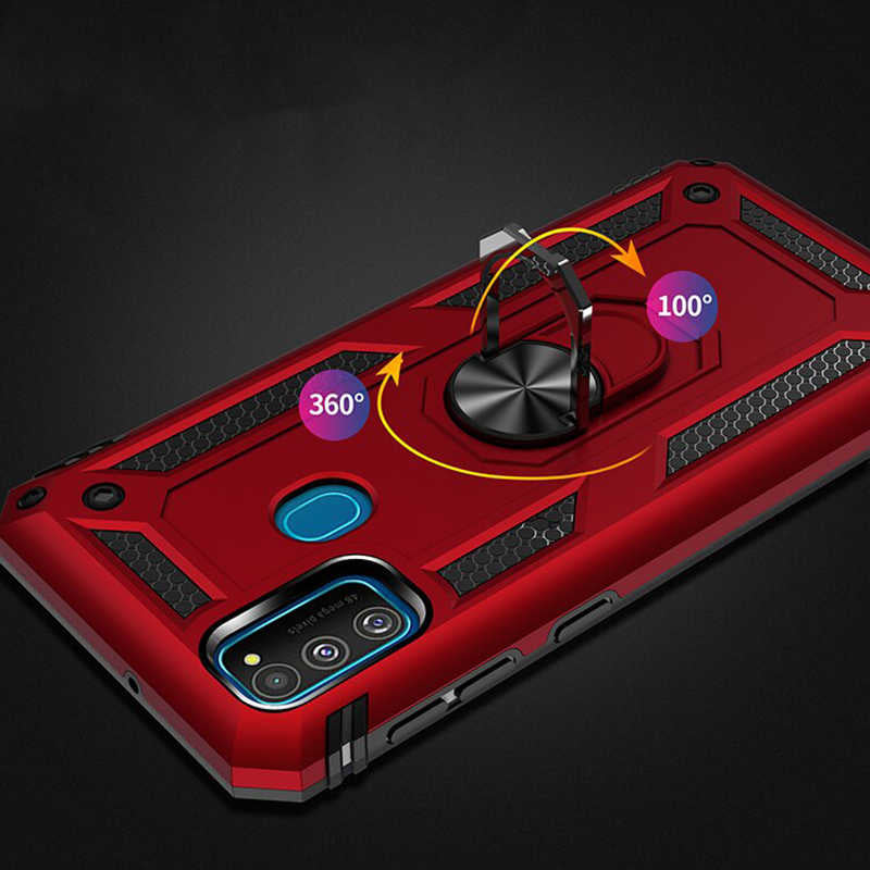 Galaxy M21 Kılıf Zore Vega Kapak Gri