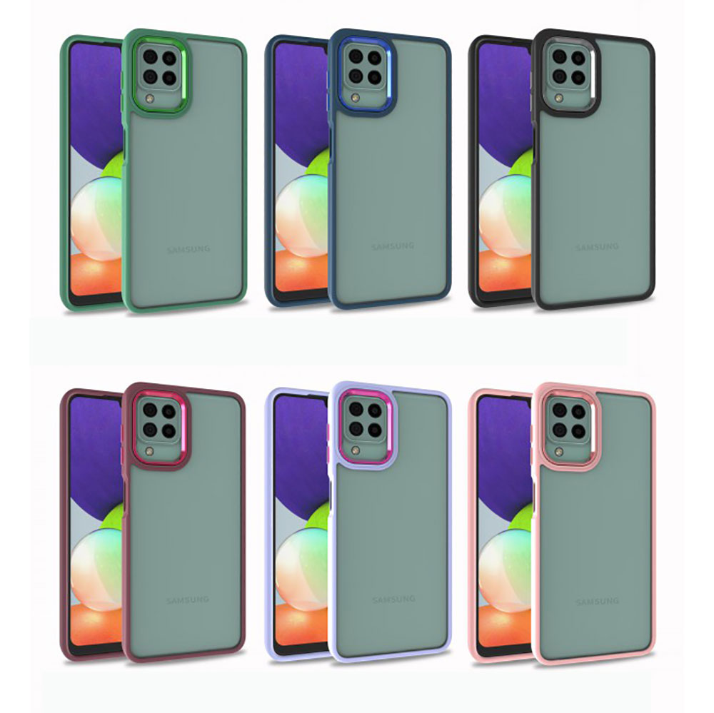 Galaxy M22 Kılıf Zore Flora Kapak Yeşil