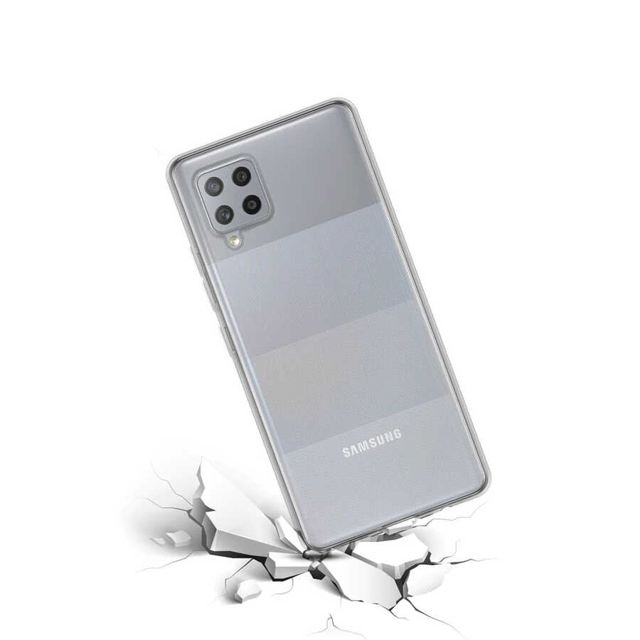 Galaxy M22 Kılıf Zore Süper Silikon Kapak Renksiz