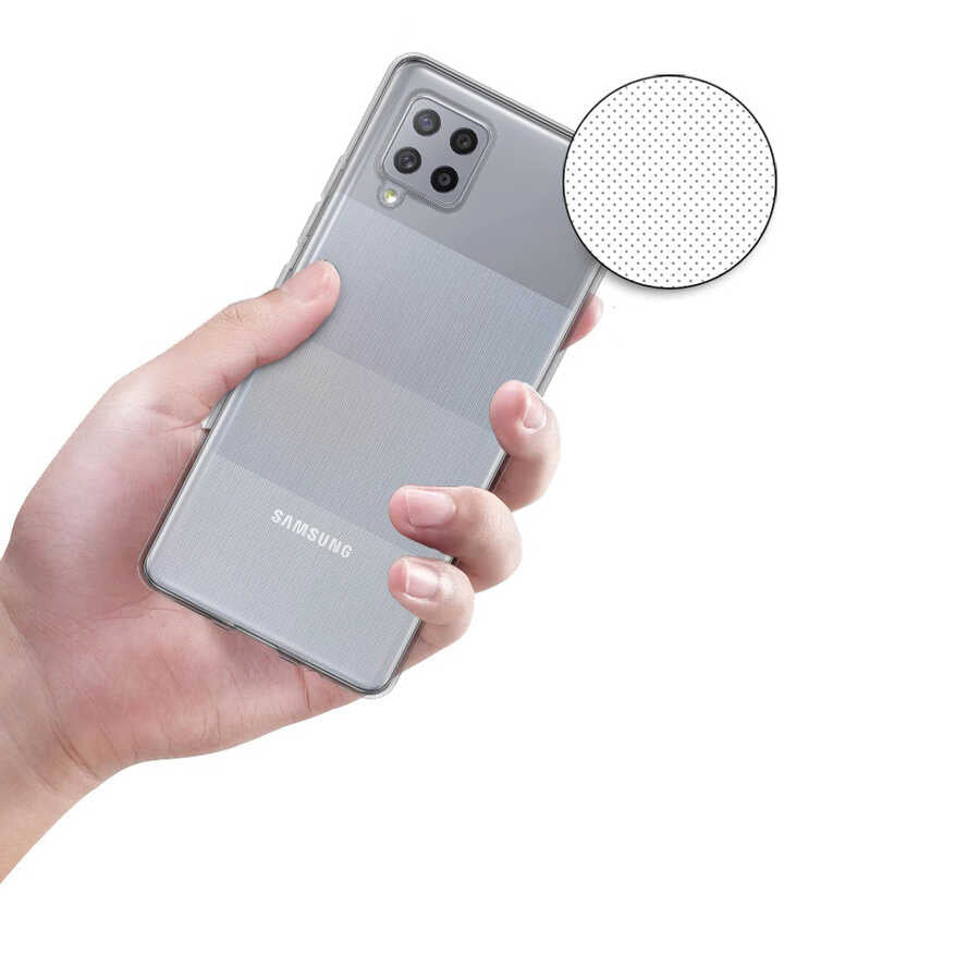 Galaxy M22 Kılıf Zore Süper Silikon Kapak Renksiz