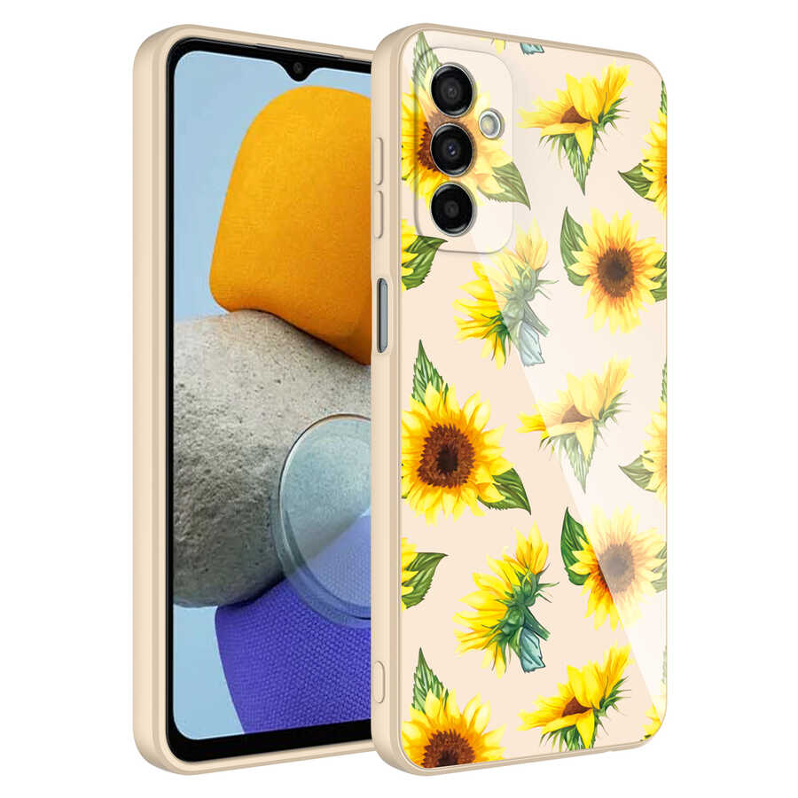 Galaxy M23 Kılıf Kamera Korumalı Desenli Sert Silikon Zore Epoksi Kapak NO2