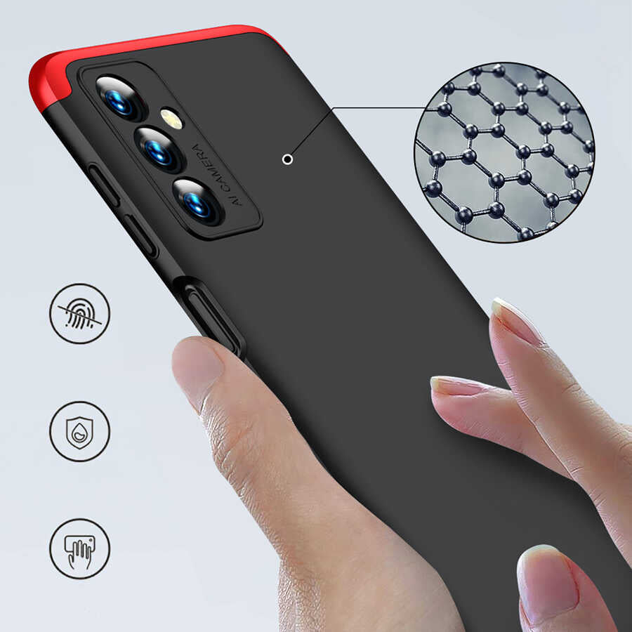 Galaxy M23 Kılıf Zore Ays Kapak Siyah-Gri
