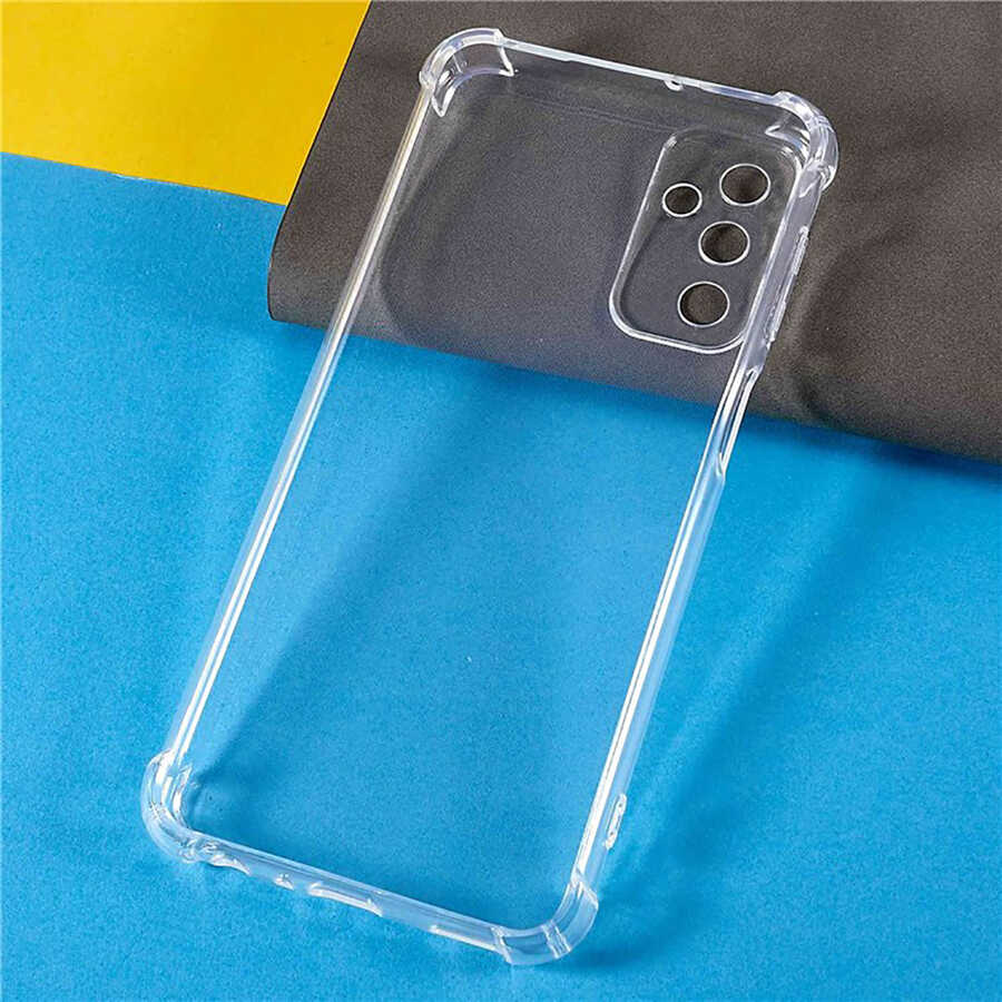 Galaxy M23 Kılıf Zore Kamera Korumalı Nitro Anti Shock Silikon Renksiz