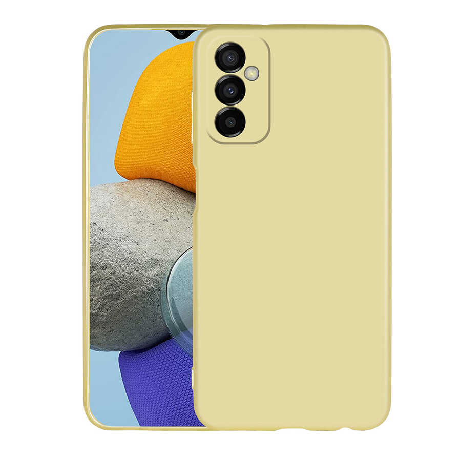 Galaxy M23 Kılıf Zore Premier Silikon Kapak Gold