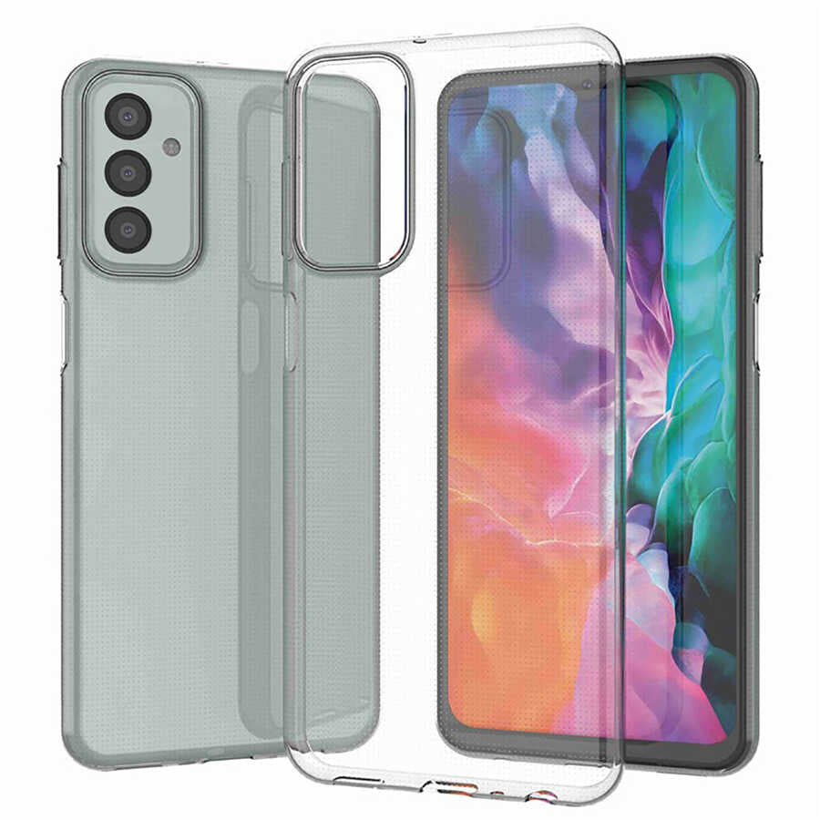 Galaxy M23 Kılıf Zore Süper Silikon Kapak Renksiz