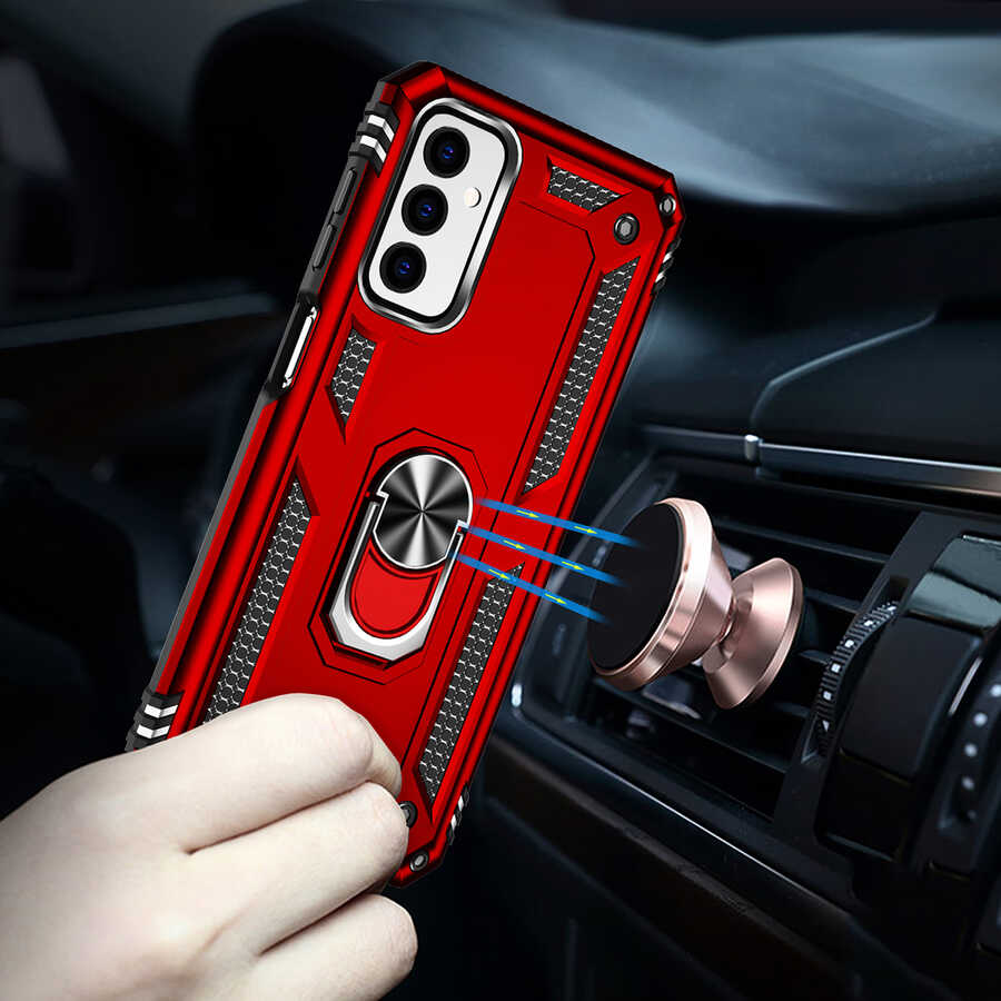 Galaxy M23 Kılıf Zore Vega Kapak Kırmızı