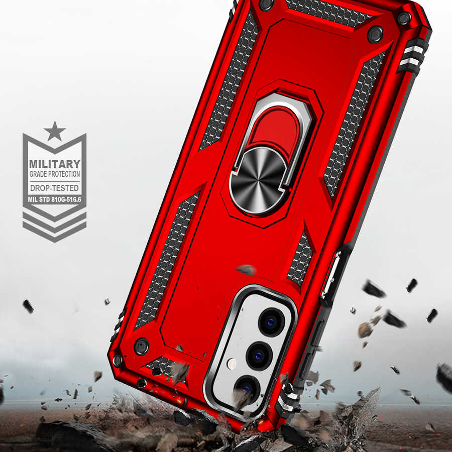 Galaxy M23 Kılıf Zore Vega Kapak Kırmızı