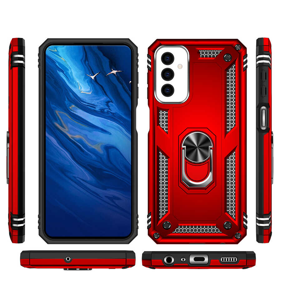 Galaxy M23 Kılıf Zore Vega Kapak Mavi