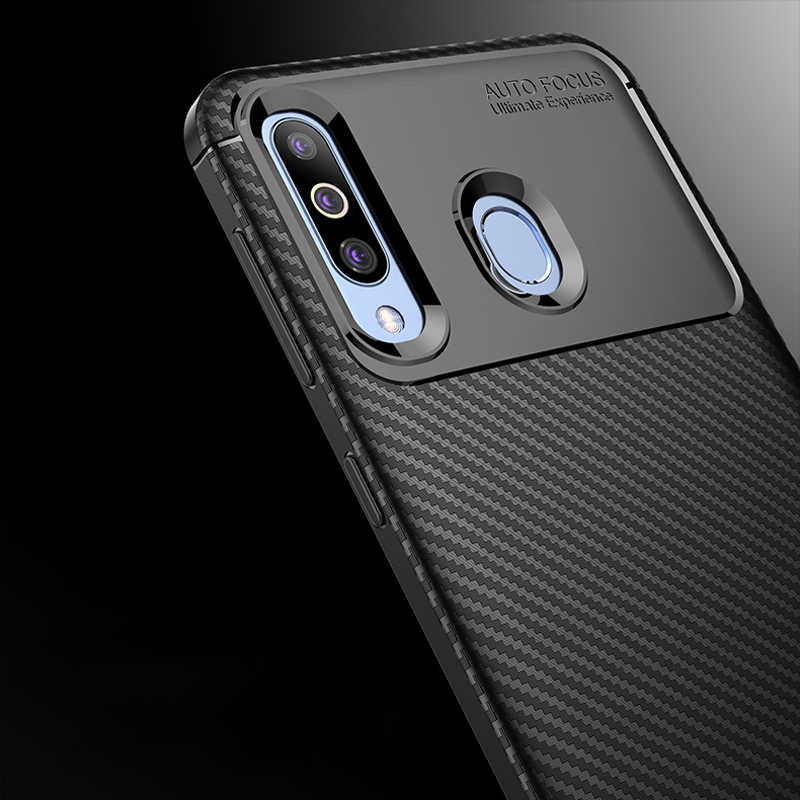 Galaxy M30 Kılıf Zore Negro Silikon Kapak Kahverengi