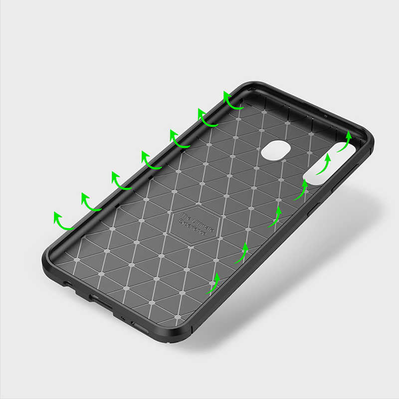 Galaxy M30 Kılıf Zore Negro Silikon Kapak Kahverengi