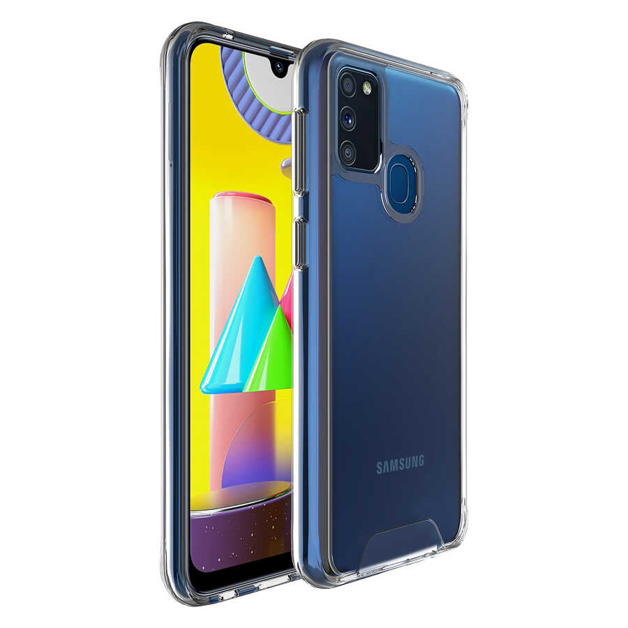 Galaxy M30S Kılıf Zore Gard Silikon Renksiz