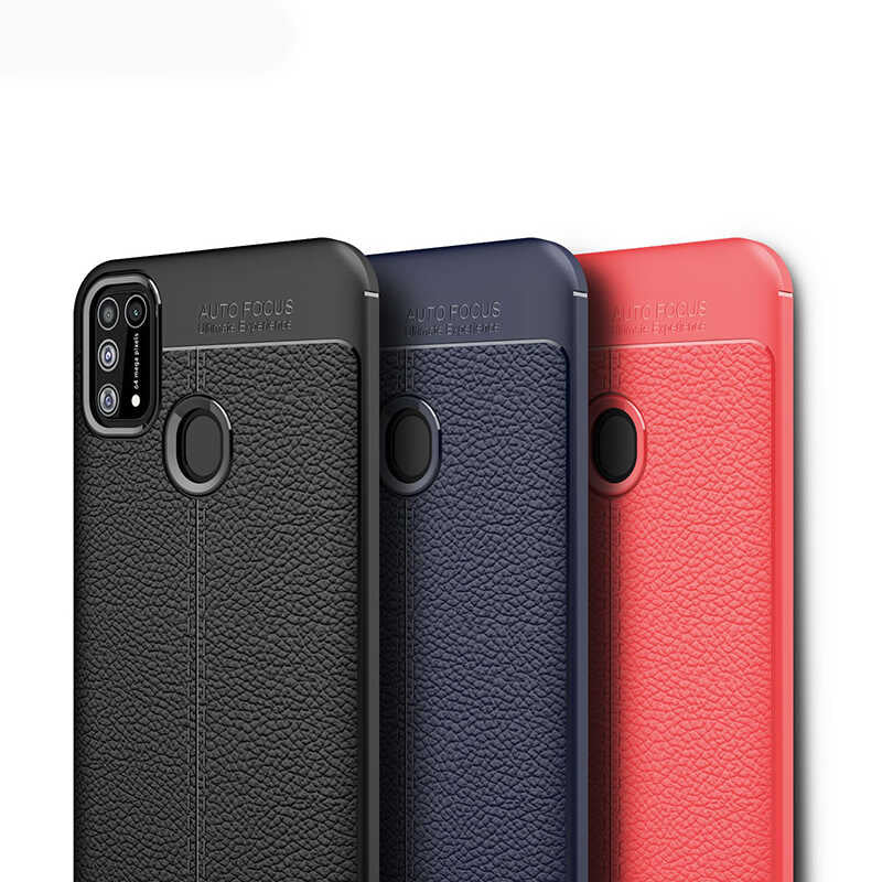 Galaxy M31 Kılıf Zore Niss Silikon Kapak Kırmızı