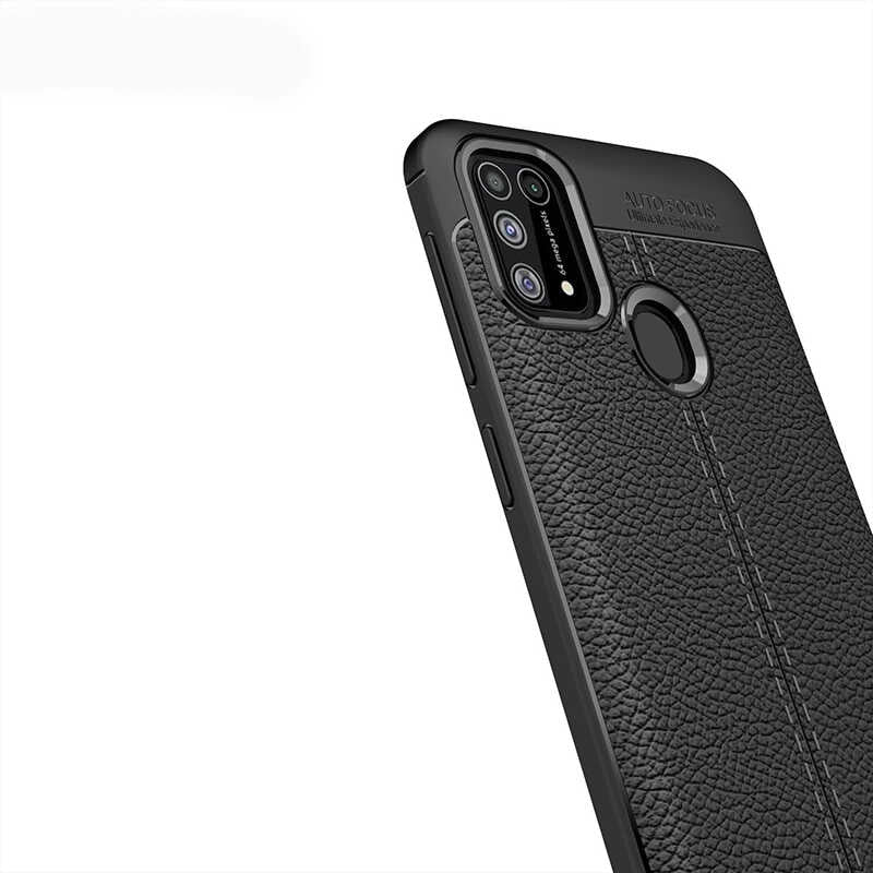 Galaxy M31 Kılıf Zore Niss Silikon Kapak Lacivert