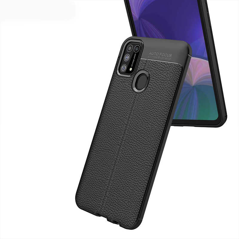 Galaxy M31 Kılıf Zore Niss Silikon Kapak Lacivert