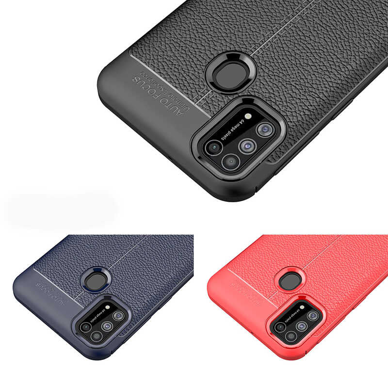 Galaxy M31 Kılıf Zore Niss Silikon Kapak Lacivert