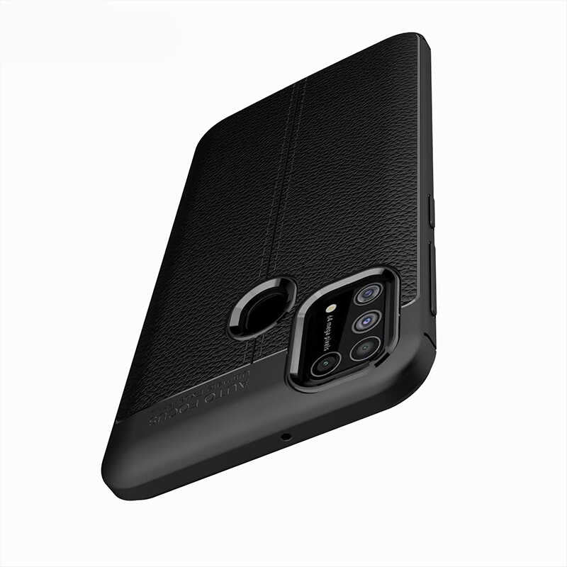 Galaxy M31 Kılıf Zore Niss Silikon Kapak Lacivert
