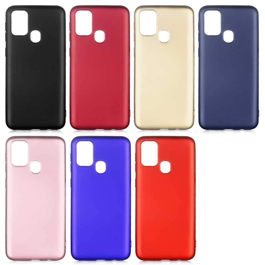 Galaxy M31 Kılıf Zore Premier Silikon Kapak Gold