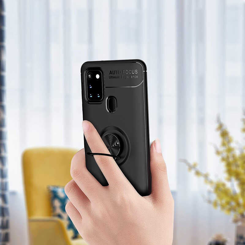 Galaxy M31 Kılıf Zore Ravel Silikon Kapak Kırmızı