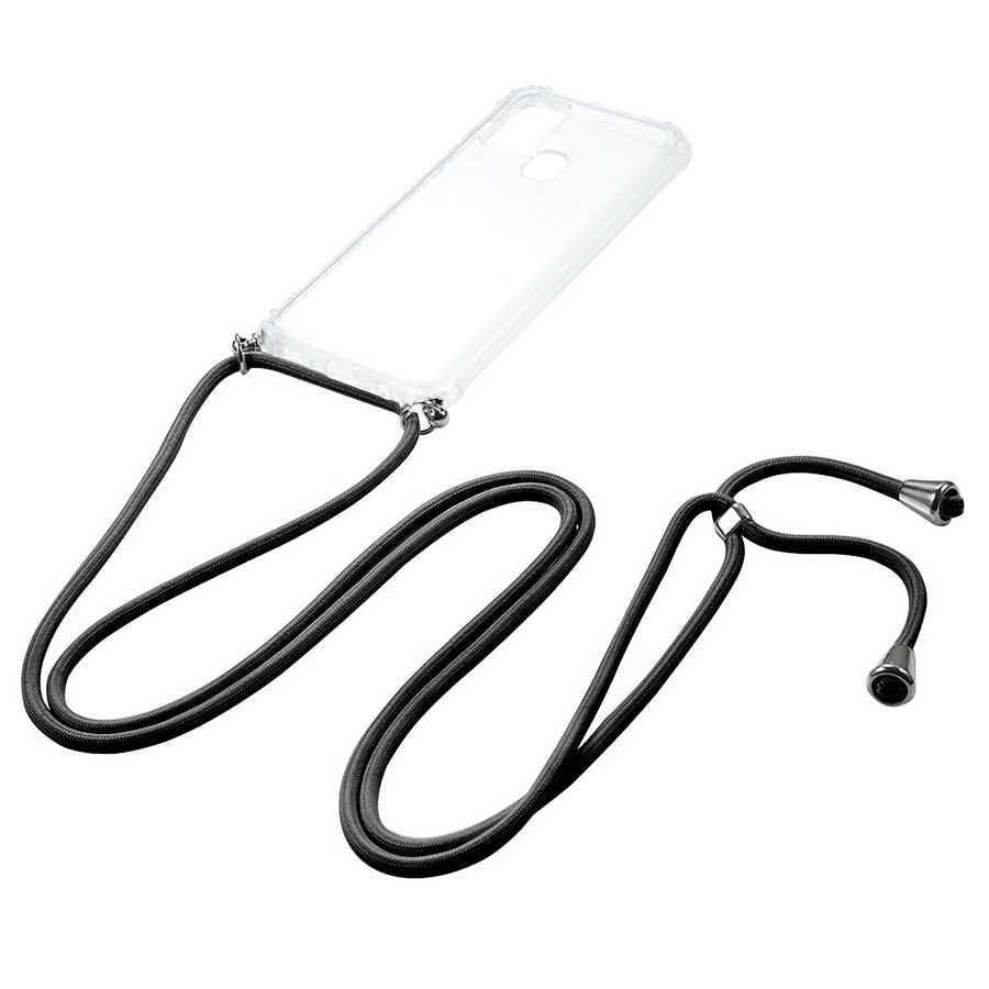 Galaxy M31 Kılıf Zore X-Rop Kapak Renksiz