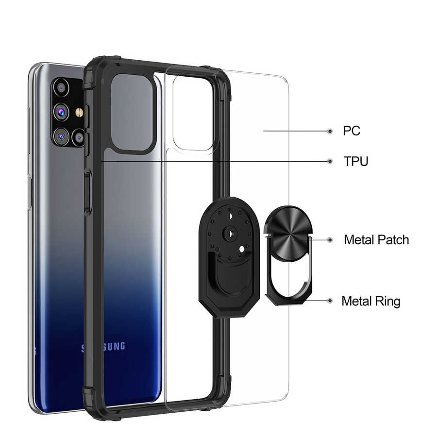 Galaxy M31S Kılıf Zore Mola Kapak Siyah