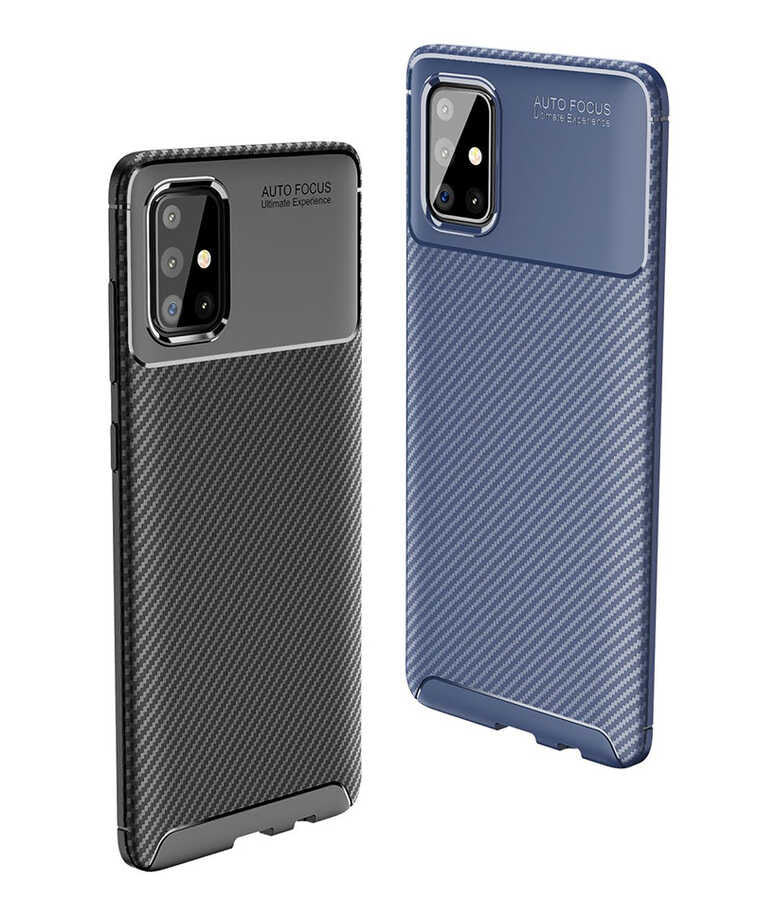 Galaxy M31S Kılıf Zore Negro Silikon Kapak Lacivert