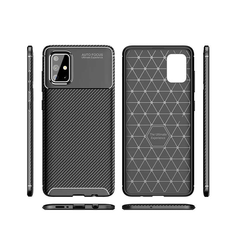 Galaxy M31S Kılıf Zore Negro Silikon Kapak Kahverengi