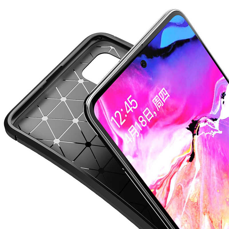 Galaxy M31S Kılıf Zore Negro Silikon Kapak Lacivert