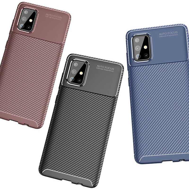 Galaxy M31S Kılıf Zore Negro Silikon Kapak Siyah
