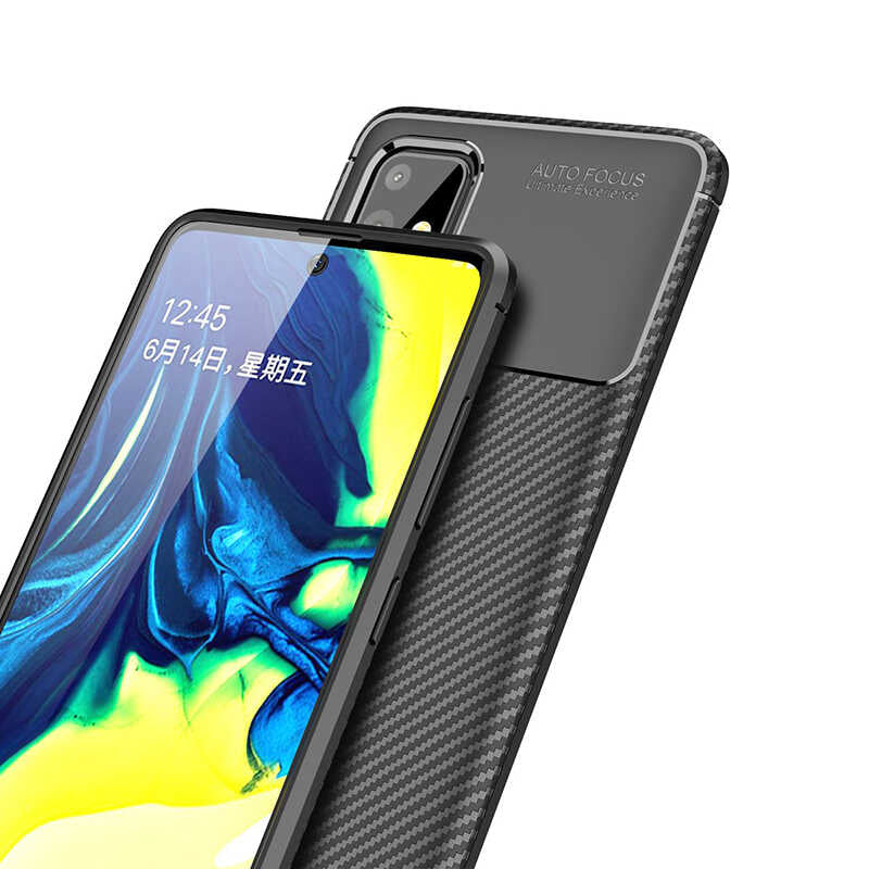 Galaxy M31S Kılıf Zore Negro Silikon Kapak Lacivert