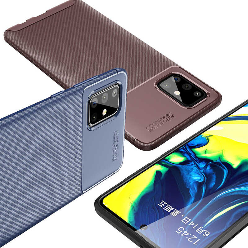 Galaxy M31S Kılıf Zore Negro Silikon Kapak Lacivert