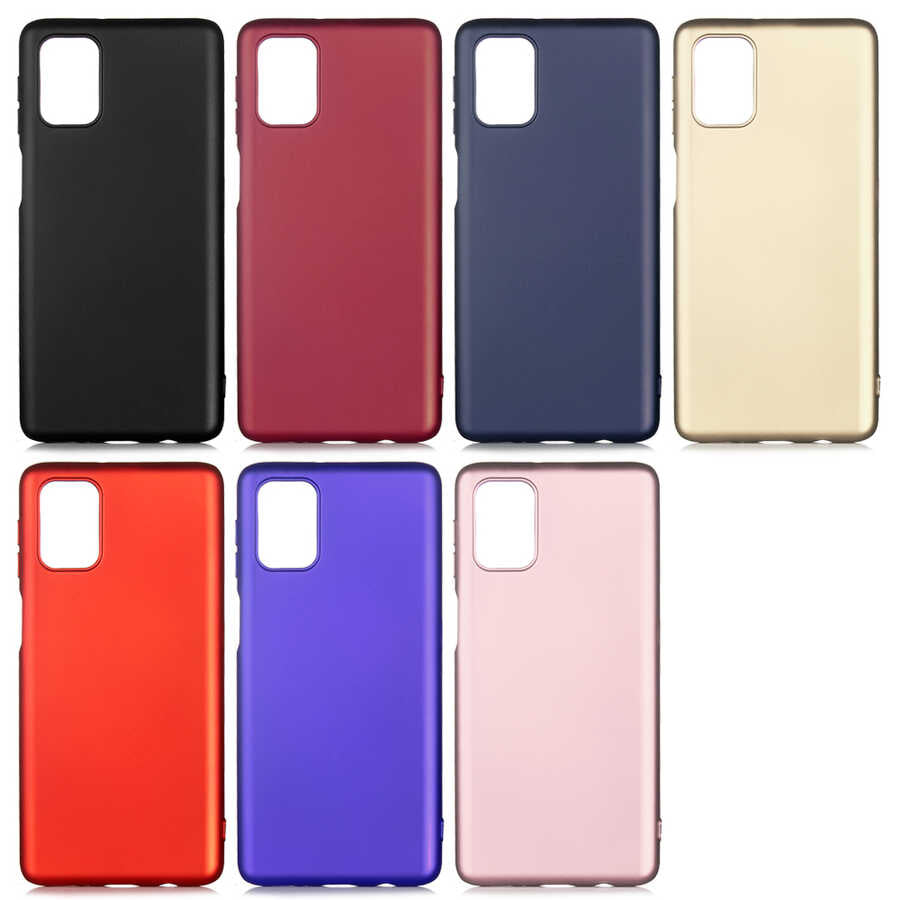 Galaxy M31S Kılıf Zore Premier Silikon Kapak Mürdüm
