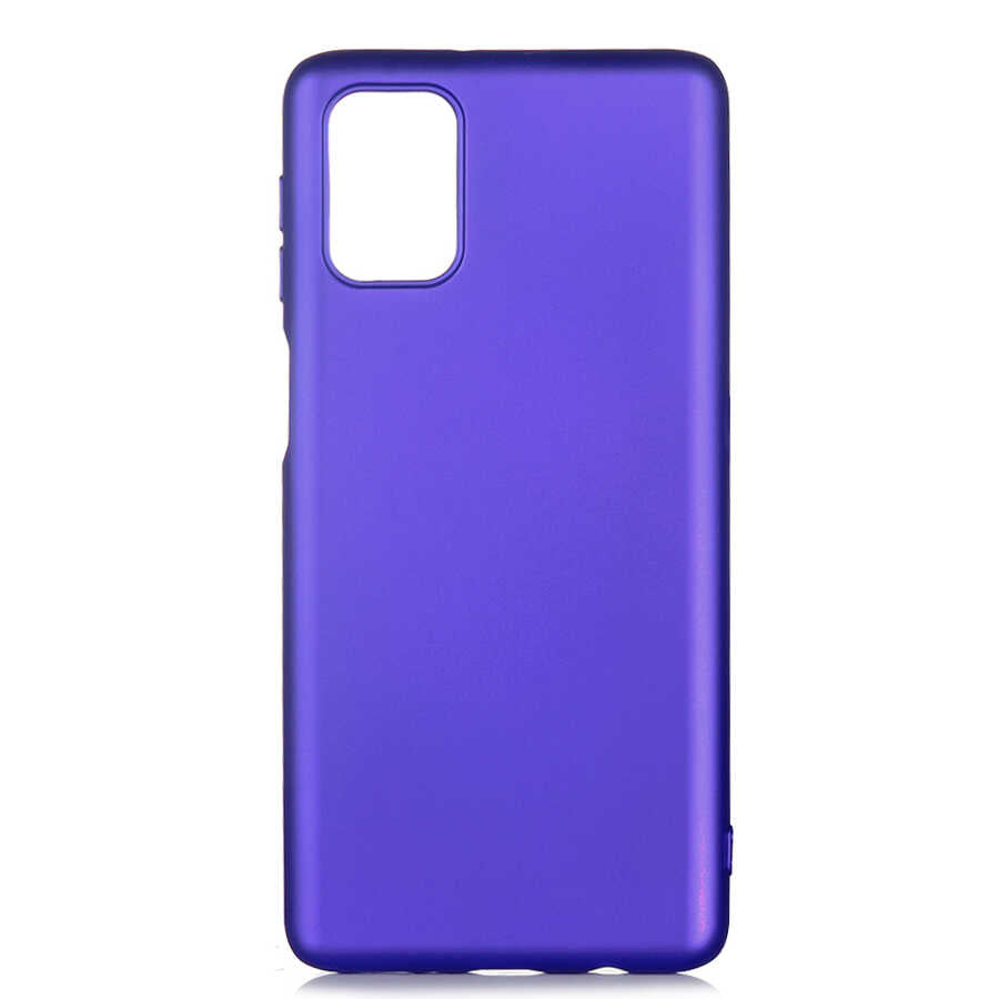 Galaxy M31S Kılıf Zore Premier Silikon Kapak Saks Mavi