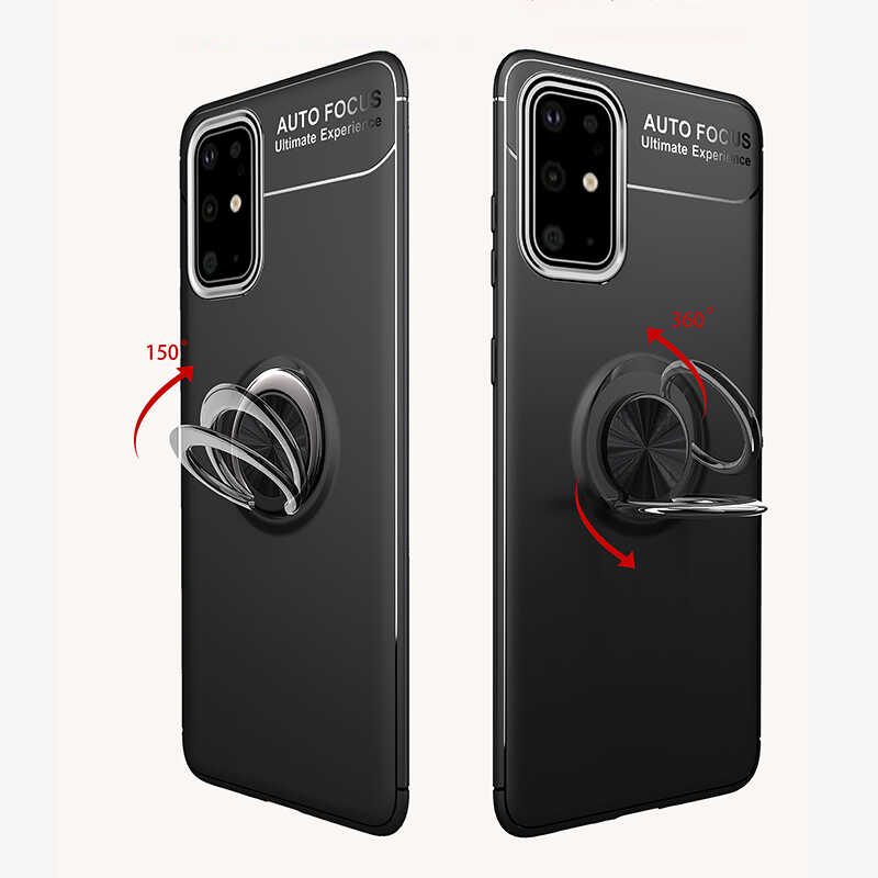 Galaxy M31S Kılıf Zore Ravel Silikon Kapak Siyah