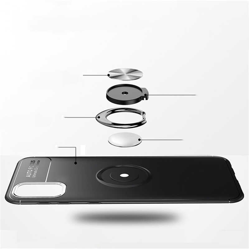 Galaxy M31S Kılıf Zore Ravel Silikon Kapak Siyah