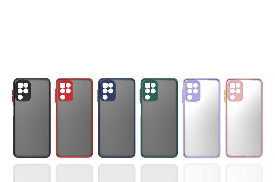 Galaxy M32 Kılıf Zore Hux Kapak Lacivert