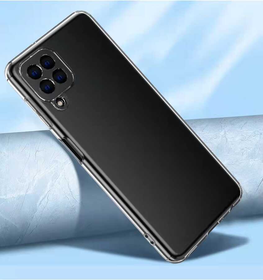 Galaxy M33 Kılıf Zore Kamera Korumalı Süper Silikon Kapak Renksiz