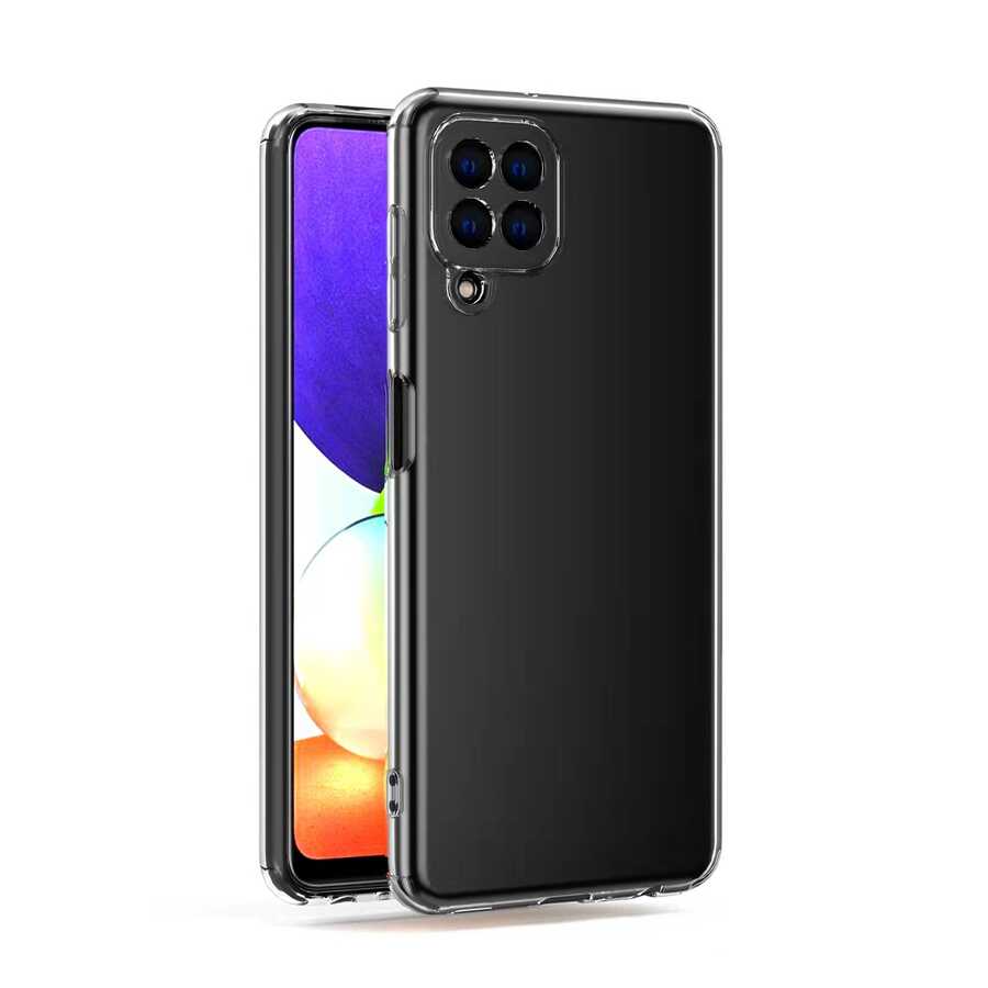 Galaxy M33 Kılıf Zore Kamera Korumalı Süper Silikon Kapak Renksiz