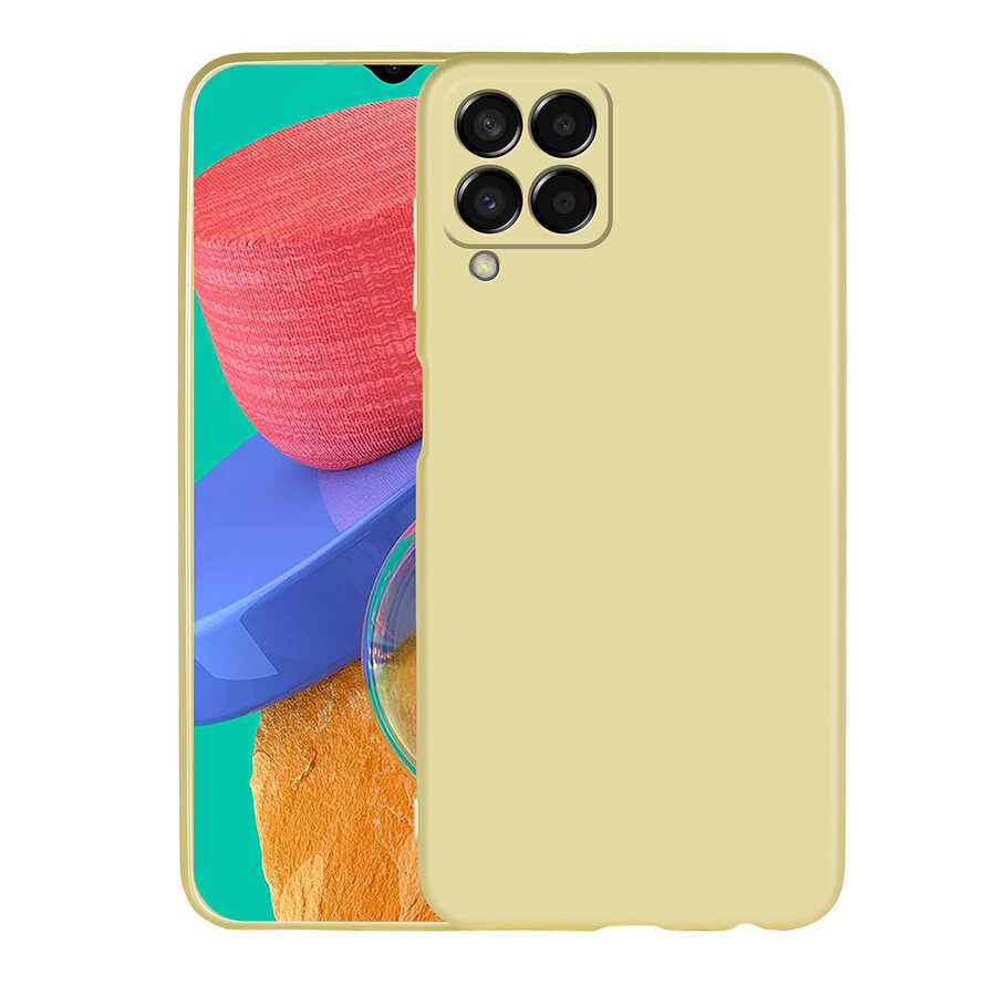 Galaxy M33 Kılıf Zore Premier Silikon Kapak Gold